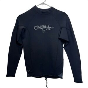 O'Neill Women's 1.5mm‎ Neoprene Long Sleeve Black Wetsuit Top Size L